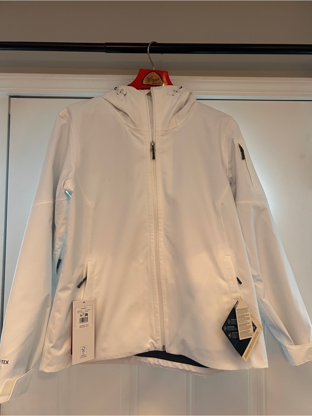 Spyder Volt GTX Shell Jacket White GORE-TEX Waterproof Hooded NWT